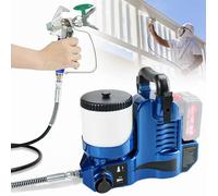 Pulvérisateur de peinture sans air - Haute pression sans fil - 500 W - Batterie au lithium 21 V - 15 Mpa - Débit 1,1 l/min - 6 vitesses - Pour peinture de maison