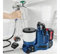 Pulvérisateur de peinture sans air portable sans fil, machine de peinture à main haute pression pour murs intérieurs extérieurs et petites rénovations