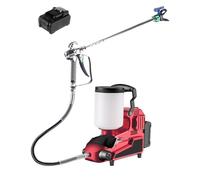 Pulvérisateur de peinture sans air, puissance de 500 W avec tuyau de 5 m et tige de 50 cm, capacité de 2 L pour la pulvérisation de prévention des incendies en intérieur et en extérieur