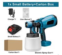 Pulvérisateur de peinture sans fil - 1000ML - 38000RPM - 3 modes pulvérisation - Peinture en aérosol portable - batterie Makita 18V