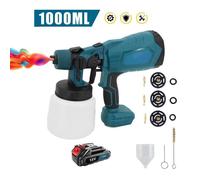 Pulvérisateur de peinture sans fil Makita 18V - 3 modes de pulvérisation - Capacité 1000ML