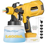 Pulvérisateur de peinture sans fil pour batterie Dewalt 18-24 V avec réservoir de 1400 ml, pistolet électrique pour meubles, clôtures murales