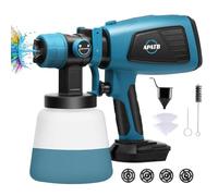Pulvérisateur de peinture sans fil pour batterie Makita 18 V LXT, pistolet à peinture HVLP avec moteur sans balais et 4 buses en cuivre et 3 modes de pulvérisation (batterie non incluse)