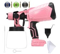 Pulvérisateur de peinture sans fil pour batterie Makita 18 V, pulvérisateur de peinture de clôture 200 W avec 3 modes de pulvérisation et 3 buses, réservoir de 1000 ml, pistolet pulvérisateur HVLP