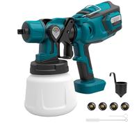 Pulvérisateur de peinture sans fil pour batterie Makita, pulvérisateur de clôture de jardin avec 3 modes de pulvérisation, pistolet pulvérisateur portatif pour clôtures, abris de jardin, terrasses ou