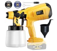Pulvérisateur de peinture sans fil pour clôture Dewalt 18 V 20 V avec 3 modes de pulvérisation et réservoir de 1000 ml pour clôture et terrasse, pistolet pulvérisateur de peinture portable pour
