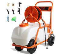 Pulvérisateur de Pelouse sur Roue-VEVOR-Pression Réglable 0 à 90 PSI-Pulvérisateur avec Réservoir 60 L-Jardin, Désherbage