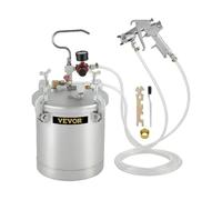 Pulvérisateur de pot de peinture sous pression, réglable de 18 cm à 23 cm de largeur de pulvérisation, consommation d'air de 6,0 à 8,8 CFM, capacité de 9,5 litres ,