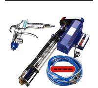 Pulvérisateur de Poudre de Mastic Multifonction, 2200 W, for mortier de Ciment, revêtement imperméable en polyuréthane, Latex, Pistolet à Peinture for Murs extérieurs et Pierre avec Accessoires