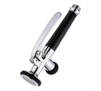 Pulvérisateur de pré-rinçage avec arrêt automatique, aérateur sans éclaboussures, corps en laiton, tuyau en acier inoxydable, raccord G12, pour robinet de cuisine et salle de bain, argent
