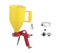 Pulvérisateur de Texture de Pistolet à Trémie, 3L 1/4 Pouces en Plastique, Pistolet de Pulvérisation d'air pour Cloisons Sèches, Pulvérisateur de Texture de Mur, Pulvérisateur de