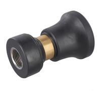 Pulvérisateur de tuyau de style pompier, en laiton robuste et plastique réglable avec contrôle du débit haut ou bas pour jardin, lavage de voiture, conduite (laiton)