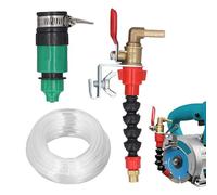 Pulvérisateur d'eau pour dépoussiérage, tuyau de 10 m, connecteur universel, buse de brumisation de liquide de refroidissement pour machine de découpe, meuleuse d'angle