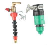 Pulvérisateur d'eau pour machine à découper, collecteur de poussière avec tuyau de 5 m et raccords, compatible avec meuleuses d'angle et outils de coupe, noir et rouge
