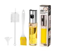 Pulvérisateur d'huile Premium,100 ml Spray Cuisine Anti-goutte, Huile en verre avec distributeur, Accessoires Friteuse sans hu