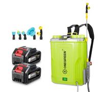 Pulvérisateur Electrique 20L, Pulvérisateur à pression 80psi - Pulvérisateur Toiture avec Lance Télescopique, 5 buses et deux batteries au lithium