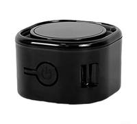 Pulvérisateur électrique à grains de café, pulvérisateur électrique anti-statique avec brume pour un broyage uniforme des arômes de café, base magnétique (noir)