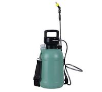 Pulvérisateur électrique à piles de 5 L avec 3 buses de brume, outil de jardin rechargeable par USB avec tige télescopique pour pelouse, cour, jardin, vert (vert, 7,4 V 5 L)