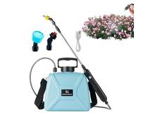 Pulvérisateur Électrique à Pompe - 5L Pulvérisateur de Jardin | 3 Buses Brumisatrices avec Sangle d'Épaule et Lance Télescopique pour Jardin Extérieur Nettoyage Voiture Sol Fenêtre Piscine