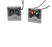 Pulvérisateur électrique Ampèremètre pour pulvérisateur à dos agricole, 4 x 4 cm, courant LED rouge et noir avec indicateur de signalisation, plastique dur