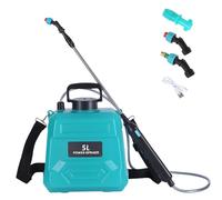 Pulvérisateur électrique de jardin électrique avec poignée rechargeable USB et 3 buses de brume - Pulvérisateur portable de 5 litres avec bandoulière réglable