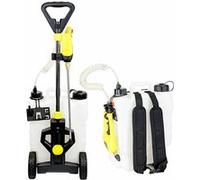 Pulvérisateur Electrique Rechargeable à Batterie sur roulettes ou à Dos - Contenance Réservoir 16L - Batterie Lithium ION - Buse de 40 CM - Tuyau Extensible