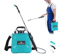 Pulvérisateur électrique - Pulvérisateur de avec poignée Rechargeable par USB | Arroseur de Jardin avec 3 Buses de Brume, arroseur de 5 L avec bandoulière réglable pour Le Nettoyage, la