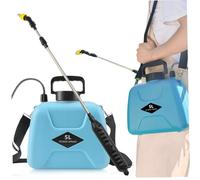 Pulvérisateur électrique, pulvérisateur de pesticides 5 L avec 3 Buses de Brouillard, Baguette rétractable et bandoulière réglable, Parfait pour la pelouse, Le Jardin et Le Nettoyage la Vie extér
