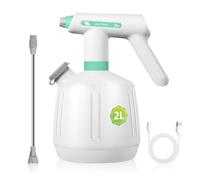 Pulvérisateur Électrique Rechargeable 2L, Uten Pulvérisateur de Jardin avec Buse Réglable, Brume & Jet Automatique, pour Plantes, Nettoyage, Voiture