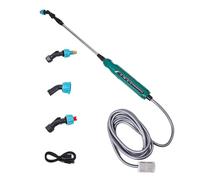 Pulvérisateur électrique rechargeable à piles de 78,7 cm avec tuyau et 3 buses de brume pour pelouse et jardin