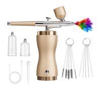 Pulvérisateur électrique réglable avec poignée ergonomique - Convient pour les artistes, les amateurs de peinture, les travaux manuels, les tâches d'aérographe électrique multifonctionnel