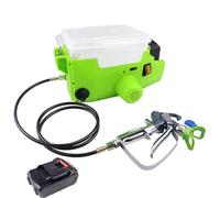 Pulvérisateur électrique sans air sans fil - Pistolet à peinture haute pression avec batterie au lithium, capacité de 1,7 l pour une peinture efficace