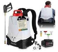 Pulvérisateur Électrique Toiture pour Démoussage, Nettoyage et Jardinage - Haute Pression 7 Bars, Batterie 25V, Lance INOX et 4 Buses - Pulvérisateur Pro Anti-Mousse et Fongicide, Autonomie 3,5h, 15L