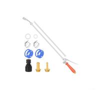 Pulvérisateur en métal avec longueur réglable, poignée de verrouillage et connecteurs rapides compatible avec différentes tailles de tuyau pour arrosage extérieur