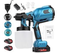 Pulvérisateur Kit de Peinture sans Fil 1000Ml,Makita21V-Batterie Interface