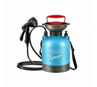 Pulvérisateur Manuel avec Buse Réglable, 3 litres, Bleu | Compact, Pulvérisateur à Pression Préalable avec Bandoulière, Précis, pour Camping, Jardiniers, Campeurs