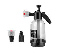Pulverisateur Mousse Voiture, 2L Pulvérisateur à Pression a Main, Canon avec buse coudable à 60°, Pistolet à Mousse de Nettoyage de Voiture à Basse Pression (Transparent)