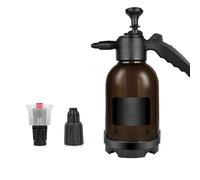 Pulverisateur Mousse Voiture, Flacon Pulvérisateur Portable de 2 L avec Buse de Rechange, Pulvérisateur à Pression à Double Usage pour Le Nettoyage de la Maison, du Jardin et de la Voiture (Noir)
