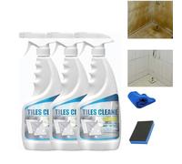 Pulvérisateur nettoyant pour joints de carrelage en céramique, détartrant multifonction pour salle de bain, joints et carrelages, nettoyant pour taches tenaces pour cuisine et salle de bain (3 pièces)