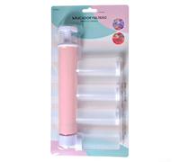 Pulvérisateur Pâtisserie Outil pour Décoration Créative de Gâteau et DIY Cupcake Designs avec Tube Pulvérisateur et Bouteilles (Rose)