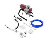 Pulvérisateur Peinture sans Air 1800w Rouge 1,8L/Min Tuyau 10m Largeur 250mm Régulateur Pression Anti-Fuites Économise Peinture Idéal Bâtiment Résidentiel Commercial