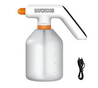 Pulvérisateur portatif sans fil - Brumisateur de plantes 3,6 V, flacon pulvérisateur de 1 L, buse réglable, portée de 6 m, 1 h d'autonomie, lumière LED annulaire, câble de type C pour nettoyage de