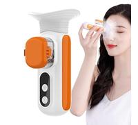 Pulvérisateur pour les yeux, pour le visage chaud, 6,5 x 12,2 x 6 cm, outil de soins de la peau, pulvérisateur facial compact rechargeable, compresseur vapeur pour la maison