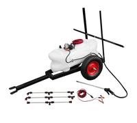 MaxBlast Pulvéristeur pour Quad VTT 100L avec Remorque 12V Buses de Flèche Pulvérisation et Accessoires Fertilisants Pesticides Agriculture