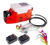 Pulvérisateur sans Air Portatif Sac À Dos - Pulvérisateur Peinture Mural sans Fil Haute Tension avec Batterie Lithium - Pistolet À Peinture Portable sans Compresseur-Red