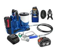 Pulvérisateur Sans Fil Airless 500 W, Pulvérisateur De Peinture Haute Pression Avec Batterie Au Lithium 21 V, 1,1 L/min, Trémie 1,2 L, 6 Vitesses Réglables, Pression Maximale 15 Mpa