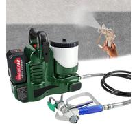 Pulvérisateur sans Fil Quick Shot 2,8 kg, 6 Vitesses, pour apprêt et Teinture de Meubles, Pistolet à Peinture électrique, Haute Pression sans Fil et sans air, trémie de 1,2 L