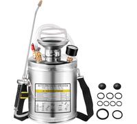Pulvérisateur SucceBuy 4 litres en acier inoxydable - appareil de nettoyage pour le jardin et le sol, idéal pour les applications industrielles, agricoles, commerciales, médicales et polyvalentes