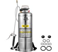 Pulvérisateur VEVOR 12L en acier inoxydable, pulvérisateur manuel avec pompe, renforcé, pression renforcée