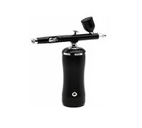 Pulvérisateurs de Peinture, Compresseur d'aérographe Complete Complete Portable Portable Portable Portable Pistolet d'oxygène Pistolet Auto Start and Stop Fonction Hobby Cosmétiques(Part A Black)